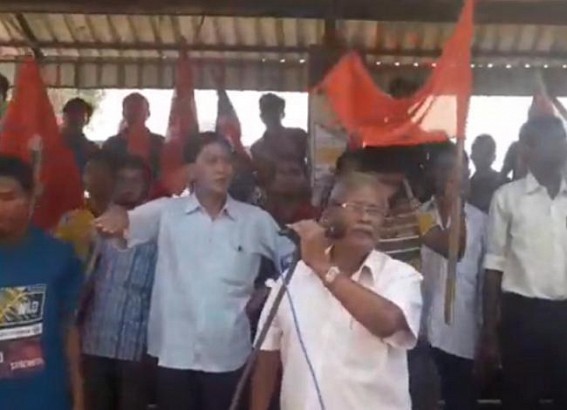 CPI-M leaders delivered speech amid BJP goons' attempts of disrupting rally